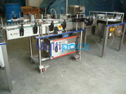 Vial Sticker Labelling Machine With Turn Table
